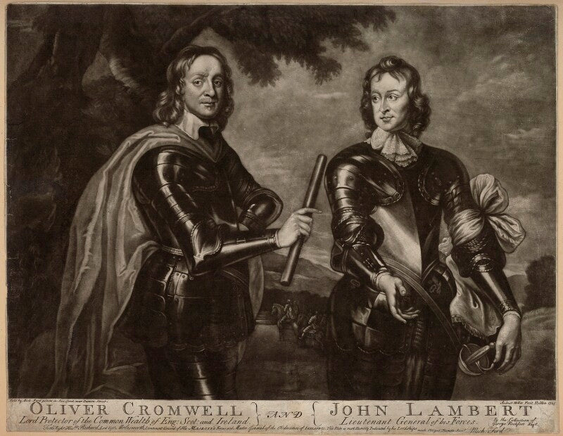 Oliver cromwell; john lambert npg d32974