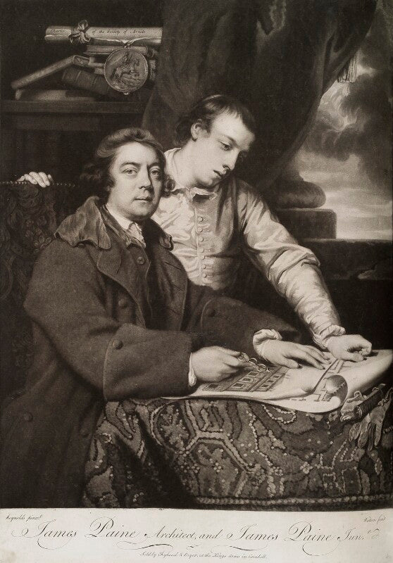 James paine the elder; james paine the younger npg d19791
