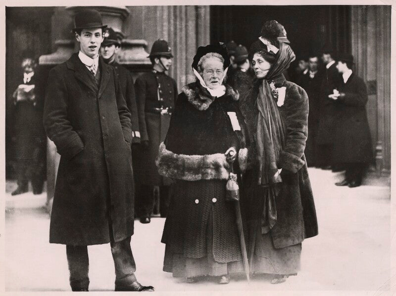 Elizabeth garrett anderson; emmeline pankhurst npg x32106