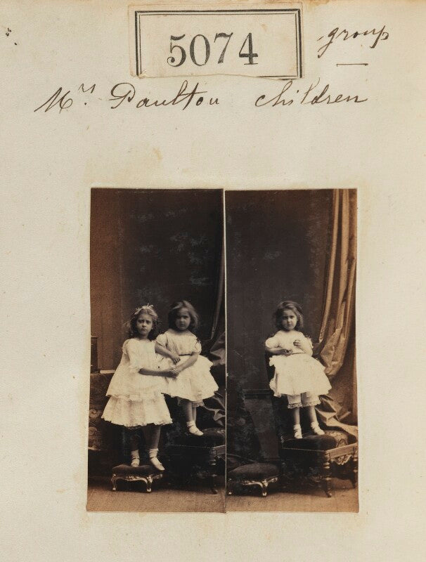 'mrs paulton children' (two unknown children) npg ax55079
