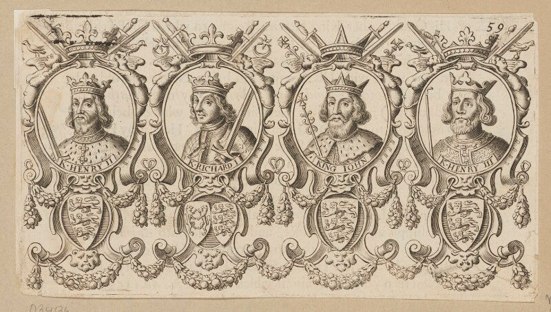 King henry ii; king richard i ('the lionheart'); king john; king henry iii npg d34136