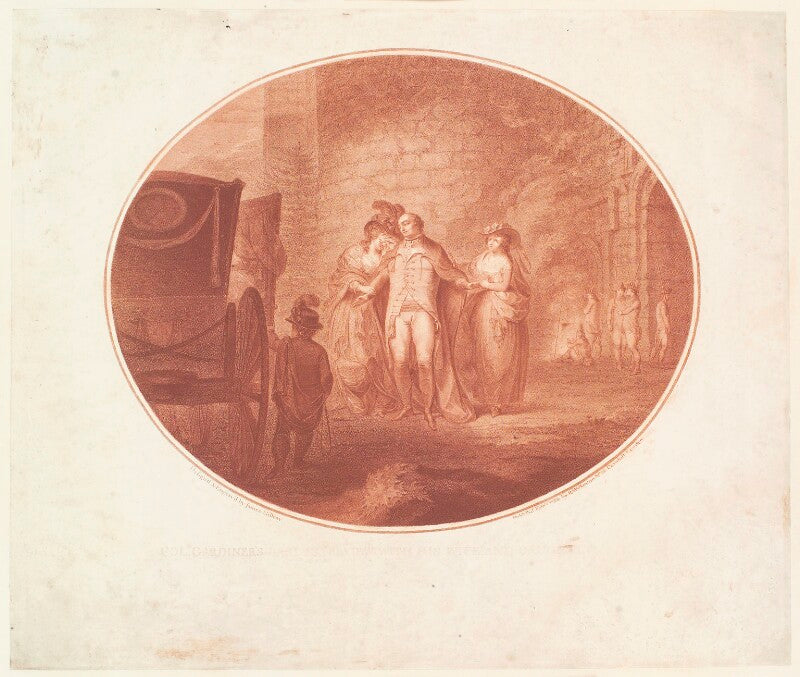 'col. gardiner's last interview with his wife and daughter' npg d13050