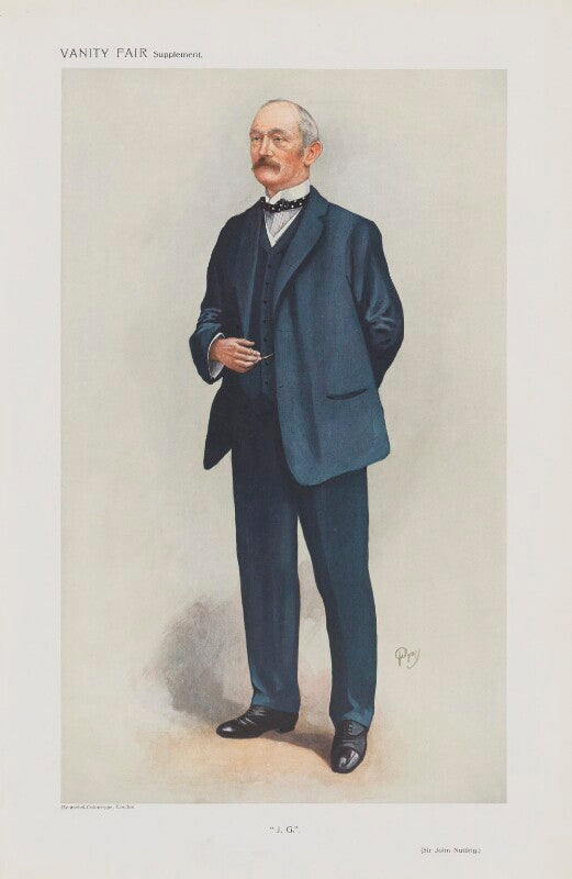 Sir john gardiner nutting, 1st bt ('men of the day. no. 1229. "j. g."') npg d45557