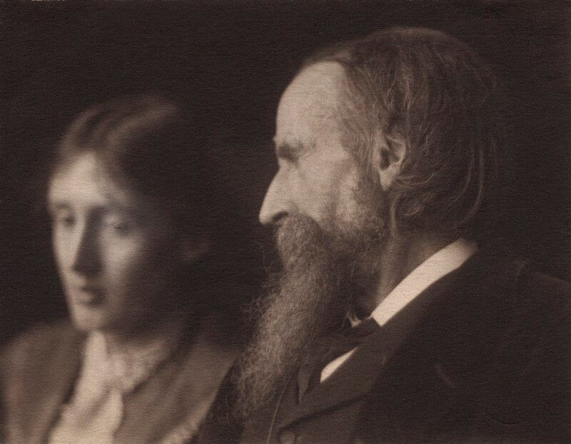 Virginia woolf; sir leslie stephen npg x4600