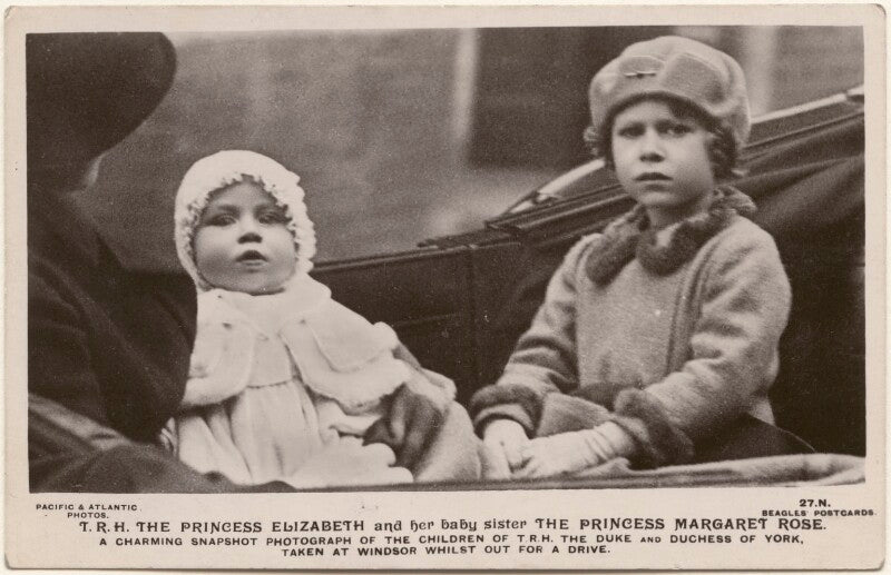 't.r.h. the princess elizabeth and her baby sister the princess margaret rose' npg x193138