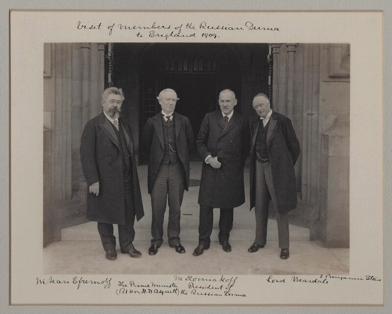 'visit of members of the russian duma to england, 1909' npg x135577