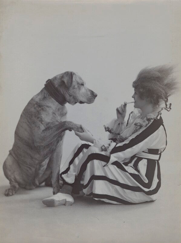 Gertie millar as jumping jack with her dog 'chum' in 'on the tiles' a sketch from 'bric à brac' npg x68979