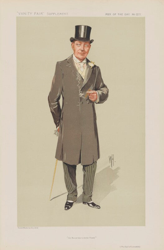 Hugh cecil lowther, 5th earl of lonsdale ('men of the day. no. 2277. "the horse has no better friend."') npg d45667
