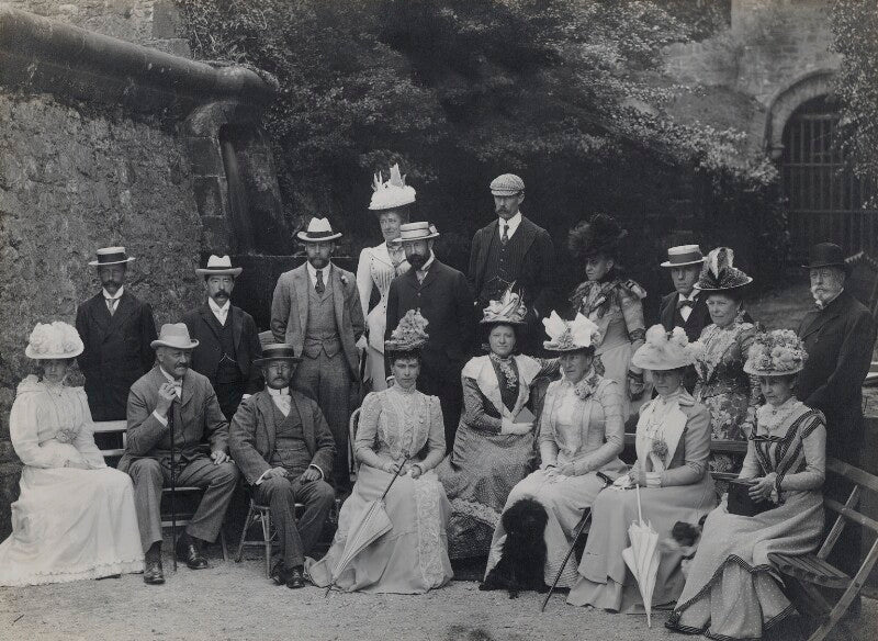 Queen mary and king george v at ugbrooke park, devon npg x136892