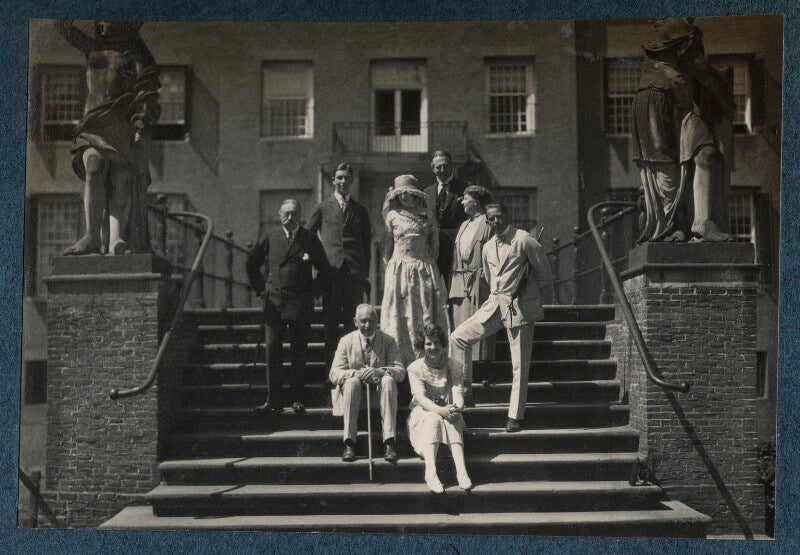 Lady ottoline morrell; julian vinogradoff (née morrell); philip edward morrell and others npg ax142139