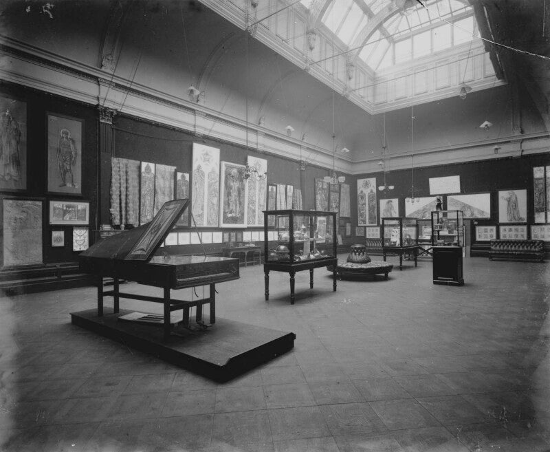 Interior of the fifth arts and crafts society exhibition at the new gallery (west gallery) npg x200686