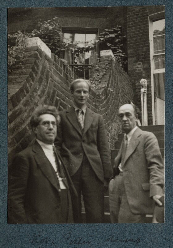 Samuel solomonovich ('kot') koteliansky; stephen potter; james stephens npg ax143944