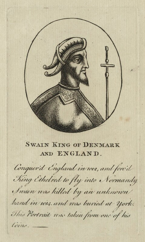 Swain, king of denmark and england npg d23587