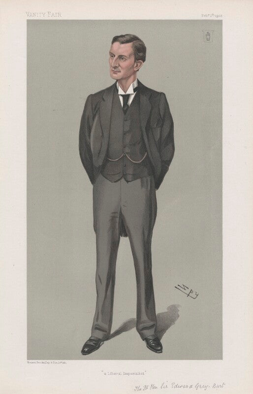 Edward grey, 1st viscount grey of fallodon ('statesmen. no. 756.') npg d45156