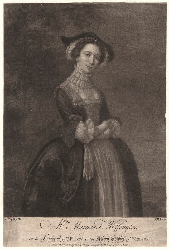 Peg woffington as mrs ford in 'the merry wives of windsor' npg d4874