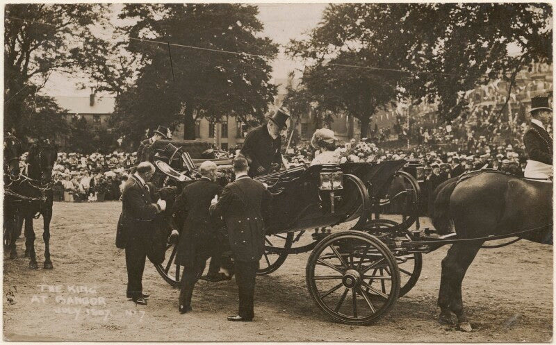 'the king at bangor' (including king edward vii and queen alexandra) npg x196905