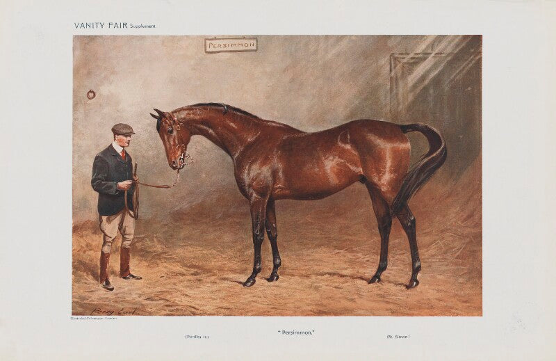 'famous racehorses. no. 10. "persimmon"' (unknown man) npg d45524