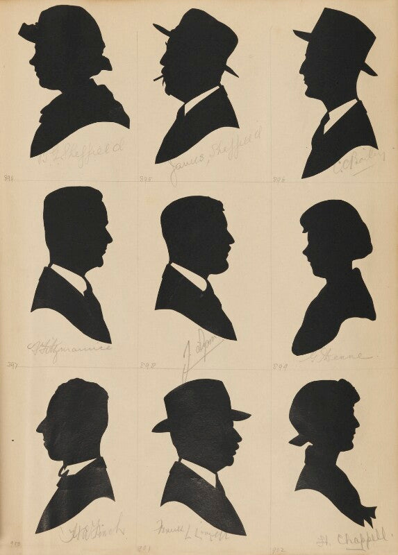 B.g. sheffield; h.a. finch; f. fitzmaurice; james sheffield; frank lincoln linzell; ?; h. chappell; ?; c.c. bailey npg d46450