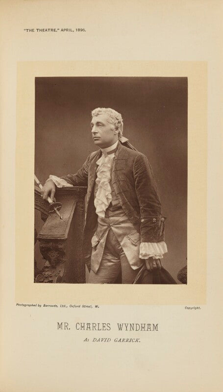 Sir charles wyndham (charles culverwell) as david garrick in 'david garrick' npg ax28888