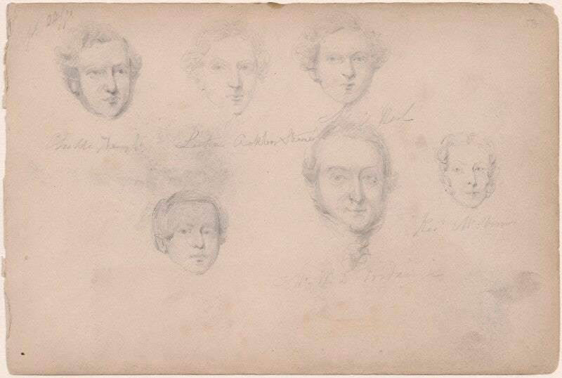 Possibly linton steamer and five unknown sitters npg d23313(57)