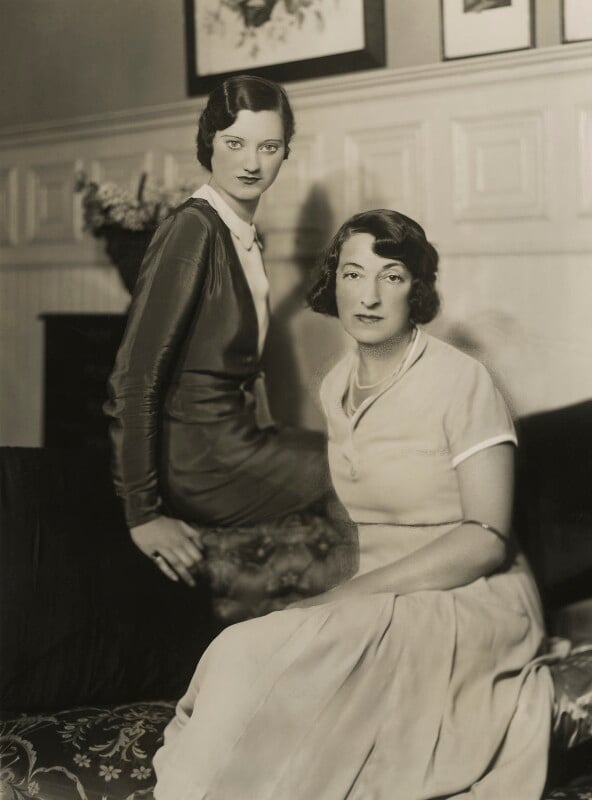 Florence antoinette kilpatrick (née calvert, later crowder) with an unknown woman npg x83683