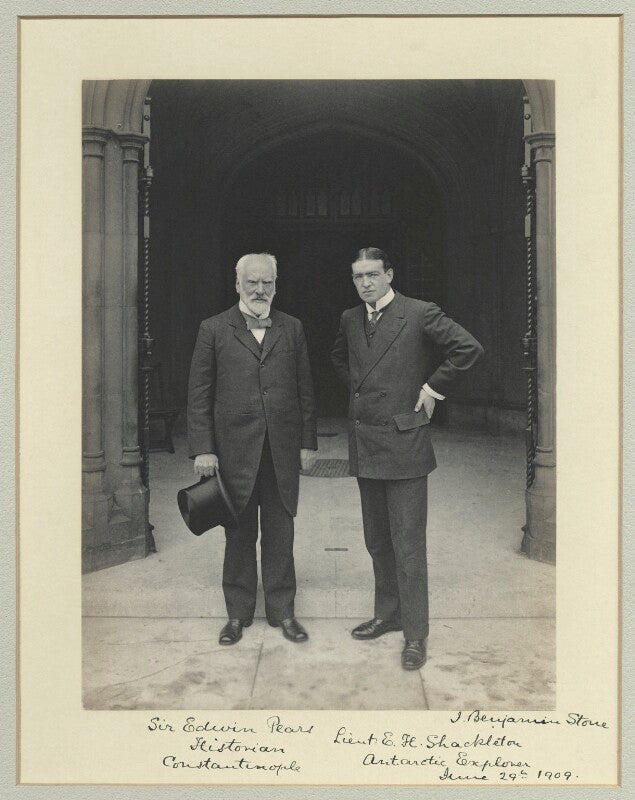 Sir edwin pears; sir ernest henry shackleton npg x44958