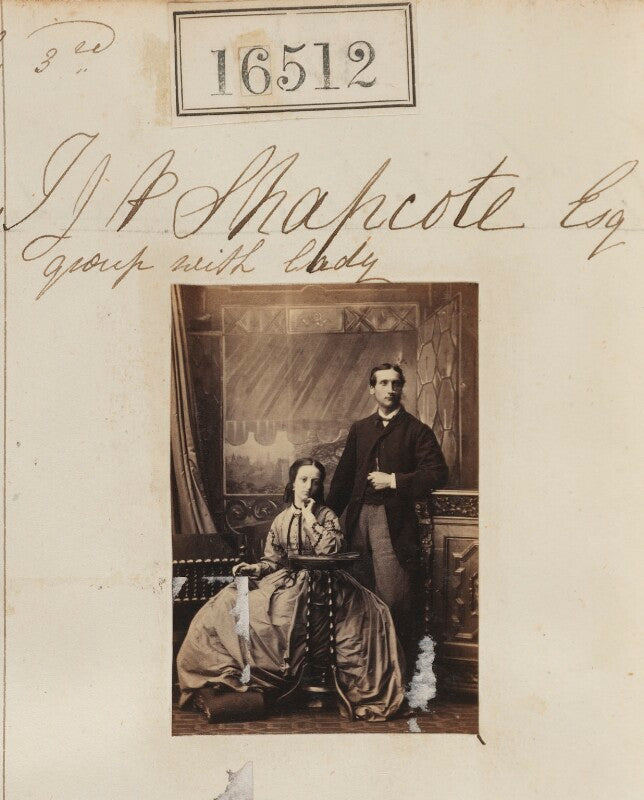 Francis john peake shapcote; probably sarah ann shapcote (née gifford) npg ax64424