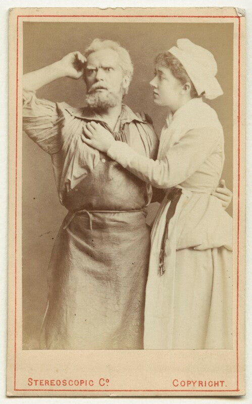 Hermann vezin as dan'l druce; marion terry as dorothy in 'dan'l druce, blacksmith' npg ax18193