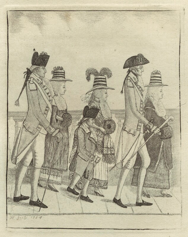 William doyle; samuel sone; william foster; with three celebrated beauties npg d32327