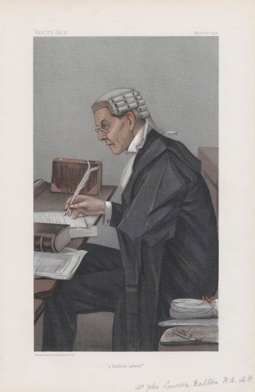 Sir john lawson walton ('statesmen. no. 747.') npg d45108