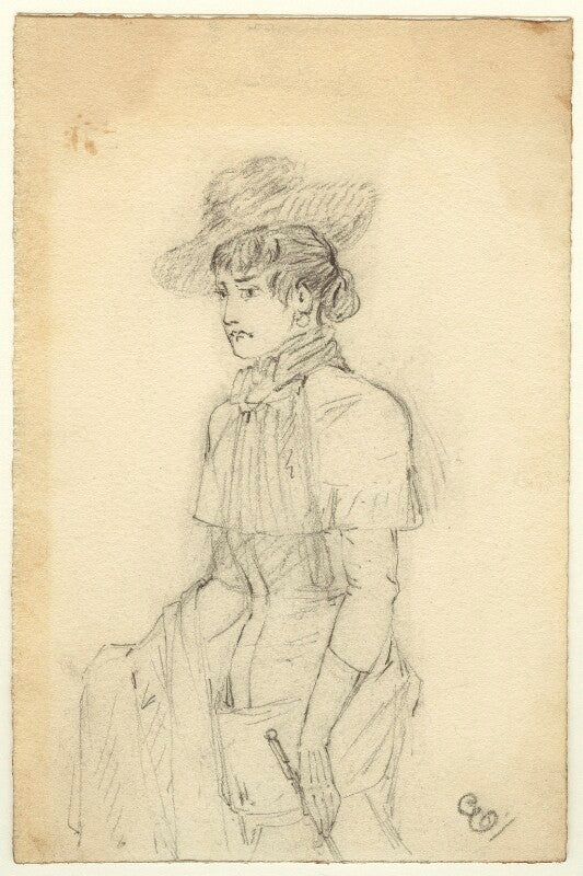 Figure study of an unknown woman npg d23185