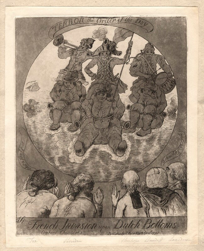 'french invasion upon dutch bottoms' npg d12260