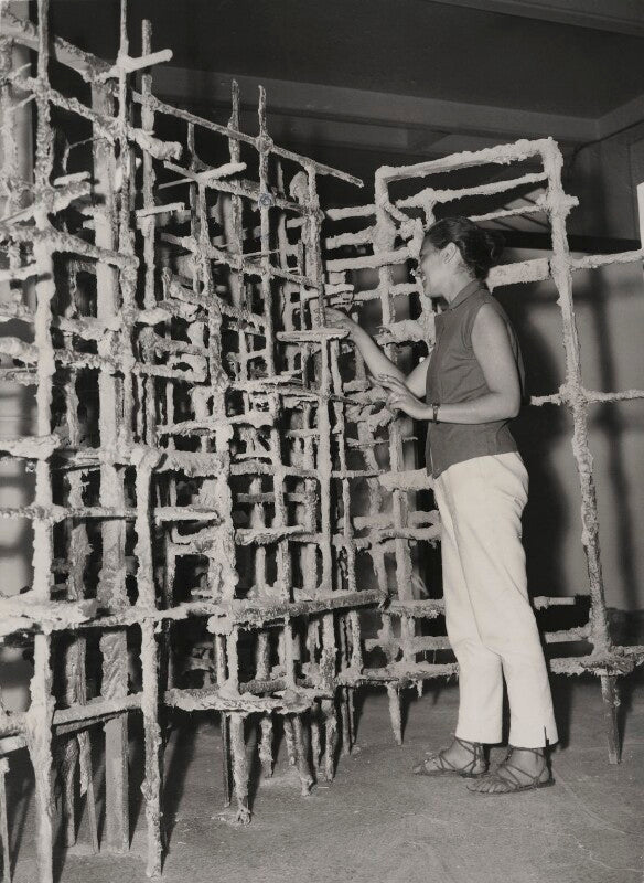 Magda cordell at the 'this is tomorrow' exhibition at the whitechapel art gallery npg x194073