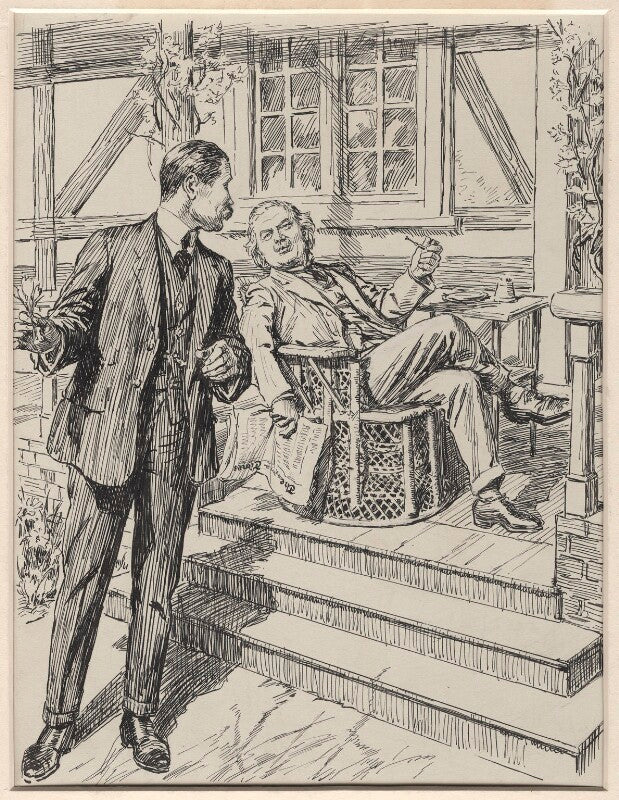 In the spring a press man's fancy (bonar law; david lloyd george) npg d9828