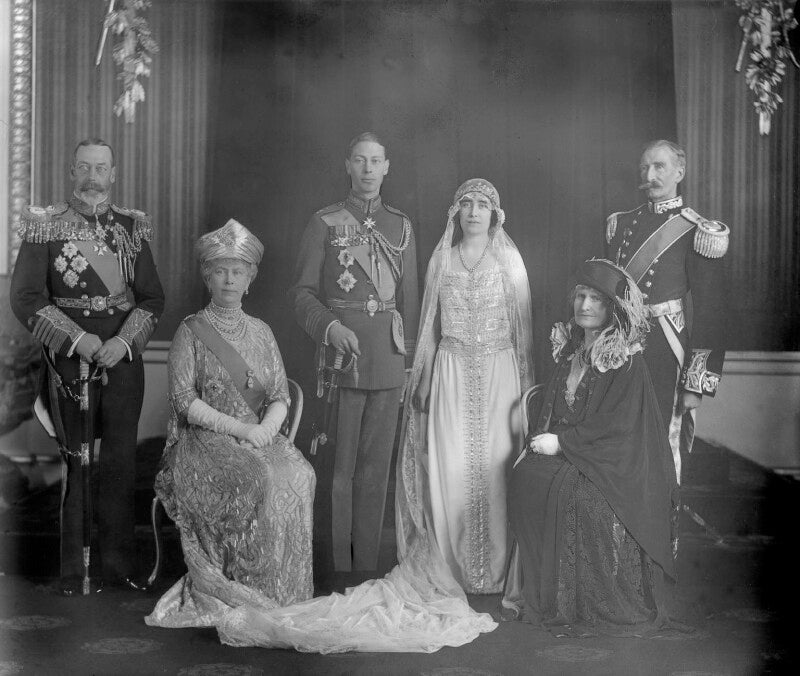 The wedding of king george vi and queen elizabeth, the queen mother npg x95770
