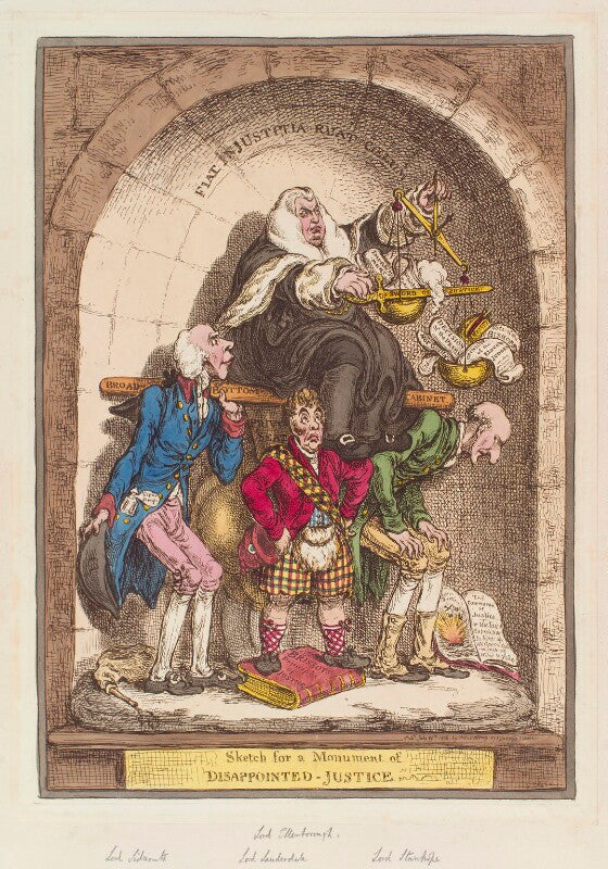 'sketch for a monument of disappointed justice' npg d12870