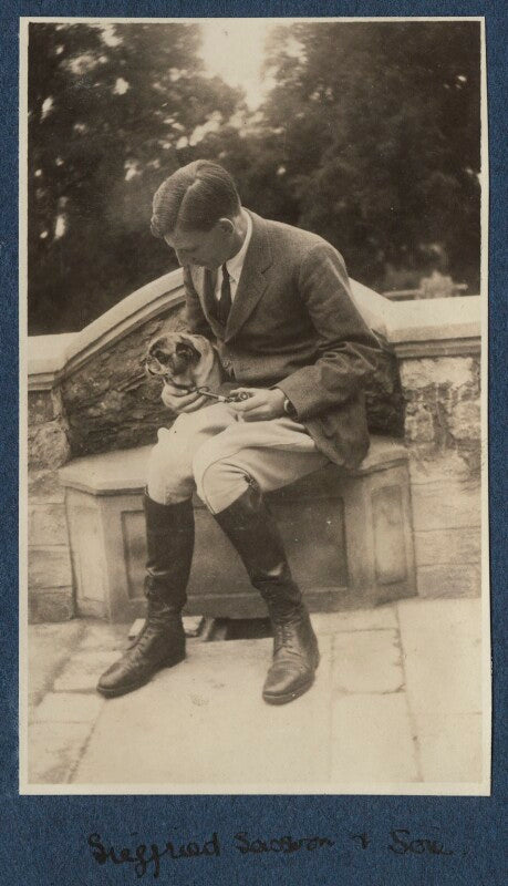 Siegfried sassoon with lady lady ottoline morrell's pug soie npg ax140881