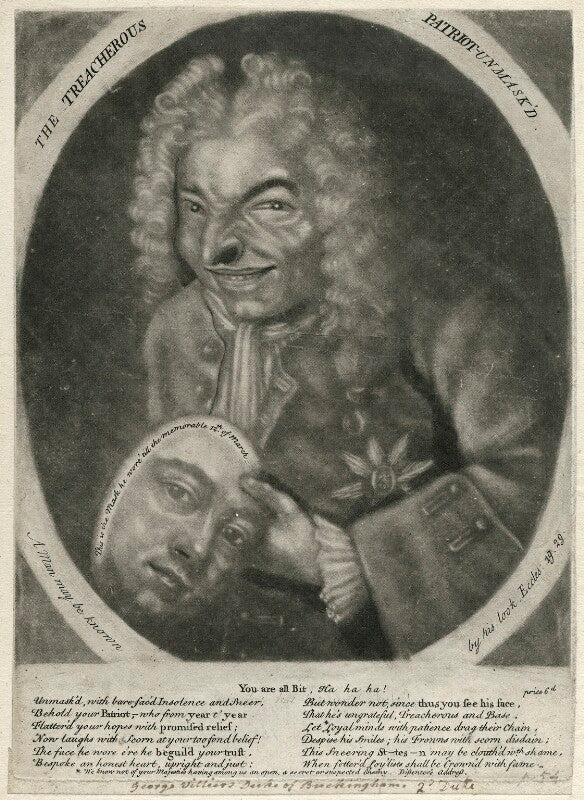 The treacherous patriot unmask'd (william pulteney, 1st earl of bath) npg d9351