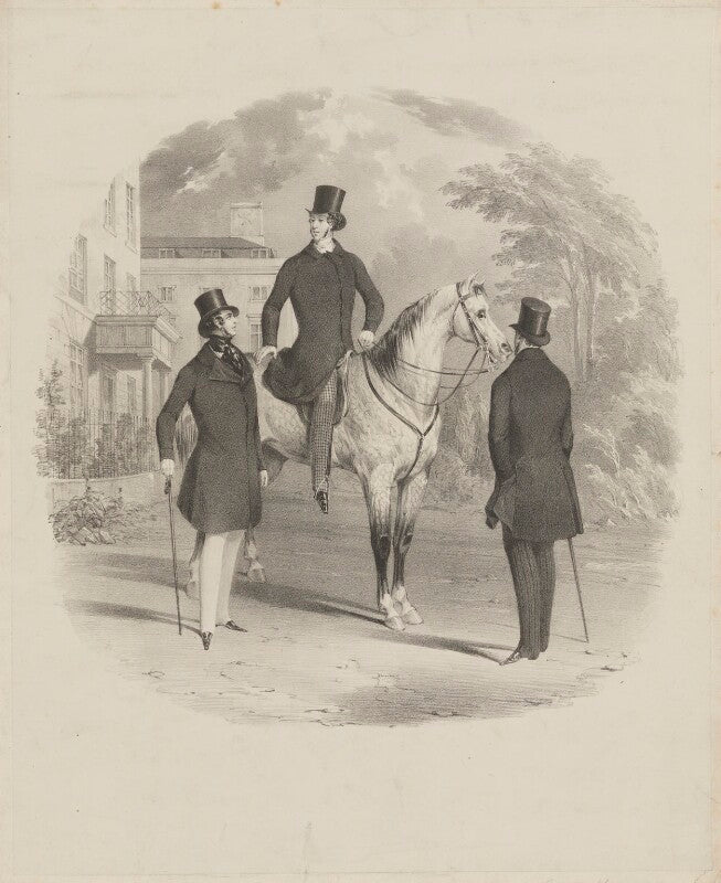 Possibly alfred, count d'orsay and two unknown sitters npg d35355