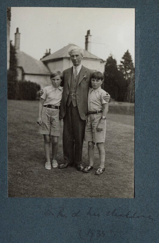 Bertrand russell, 3rd earl russell with his children npg ax143954