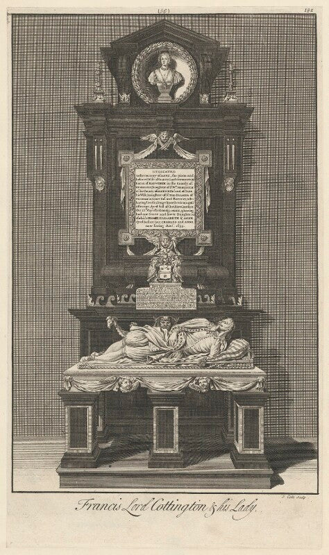 Monument to francis cottington, 1st baron cottington and anne cottington (née meredith), lady cottington npg d34159