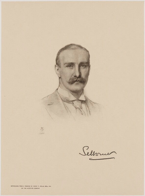 William waldegrave palmer, 2nd earl of selborne npg d18078