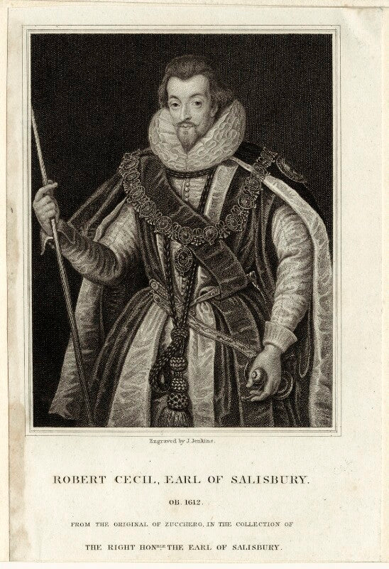 Robert cecil, 1st earl of salisbury npg d25758