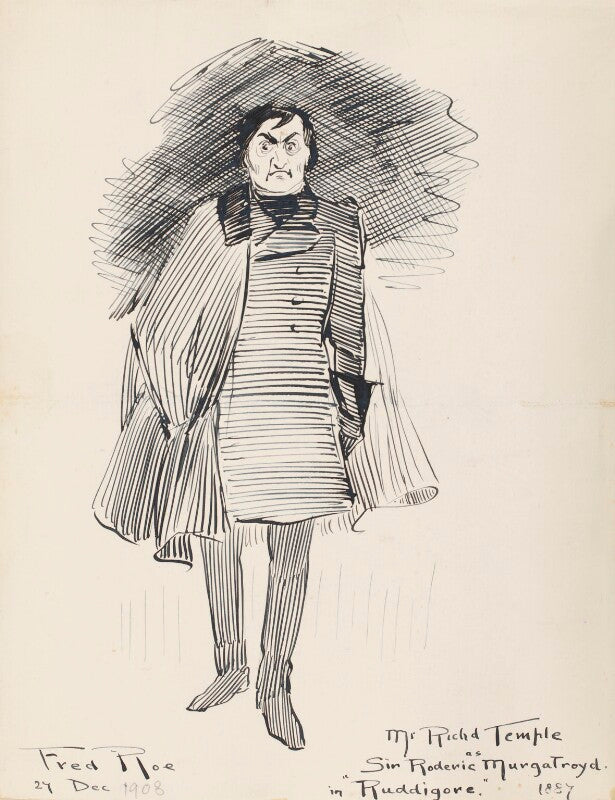 Richard temple (richard barker cobb) ('richard temple as sir roderick murgatroyd in ruddigore 1887') npg d43079
