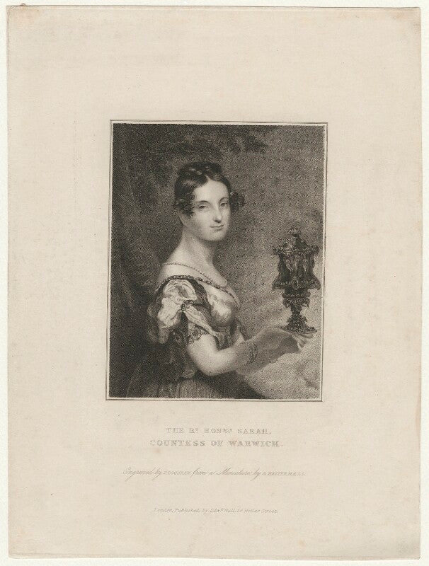 Sarah elizabeth greville (née savile), countess of warwick npg d37872