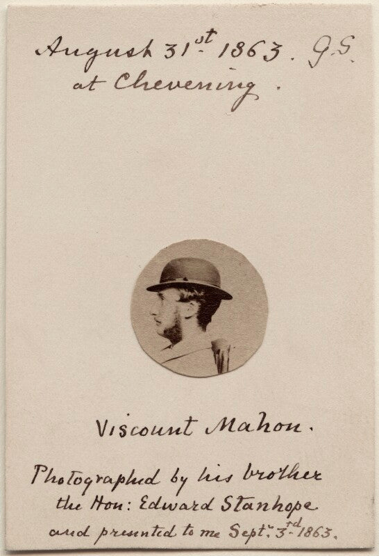 Arthur philip stanhope, 6th earl stanhope when viscount mahon npg ax47094