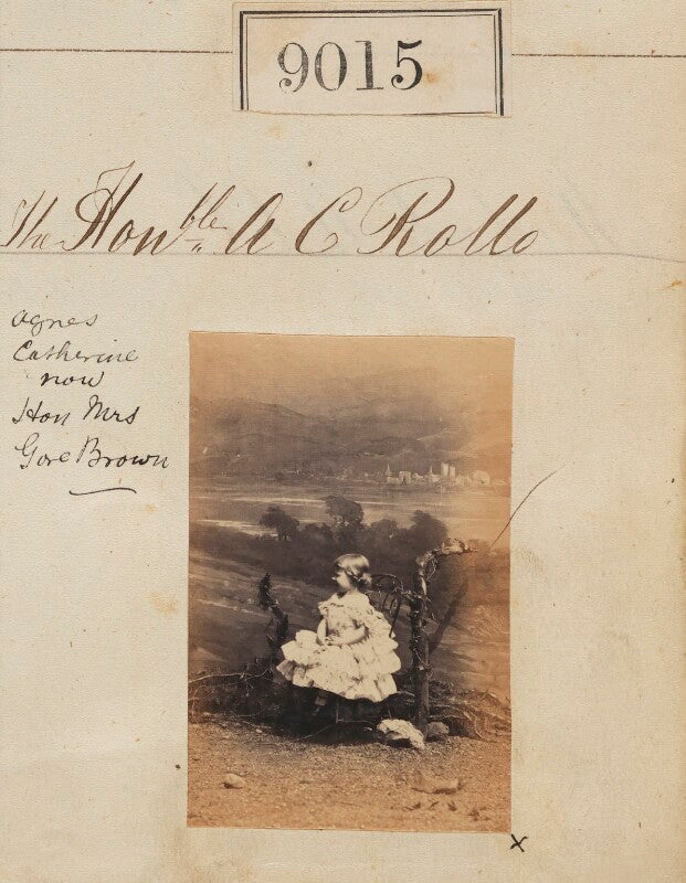 Hon. agnes catharine gore browne (née rollo) npg ax58839