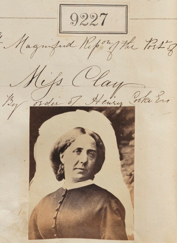 'magnified reproduction of the portrait of miss clay by orderof henry cooke esq' npg ax59049