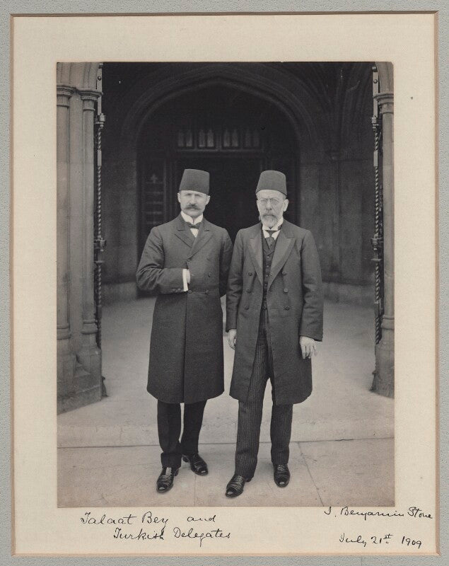 Mehmed talat pasha with a turkish delegate npg x135596