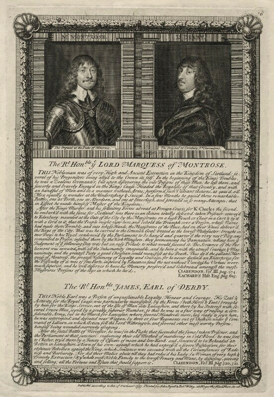 James graham, 1st marquess of montrose; james stanley, 7th earl of derby npg d35473